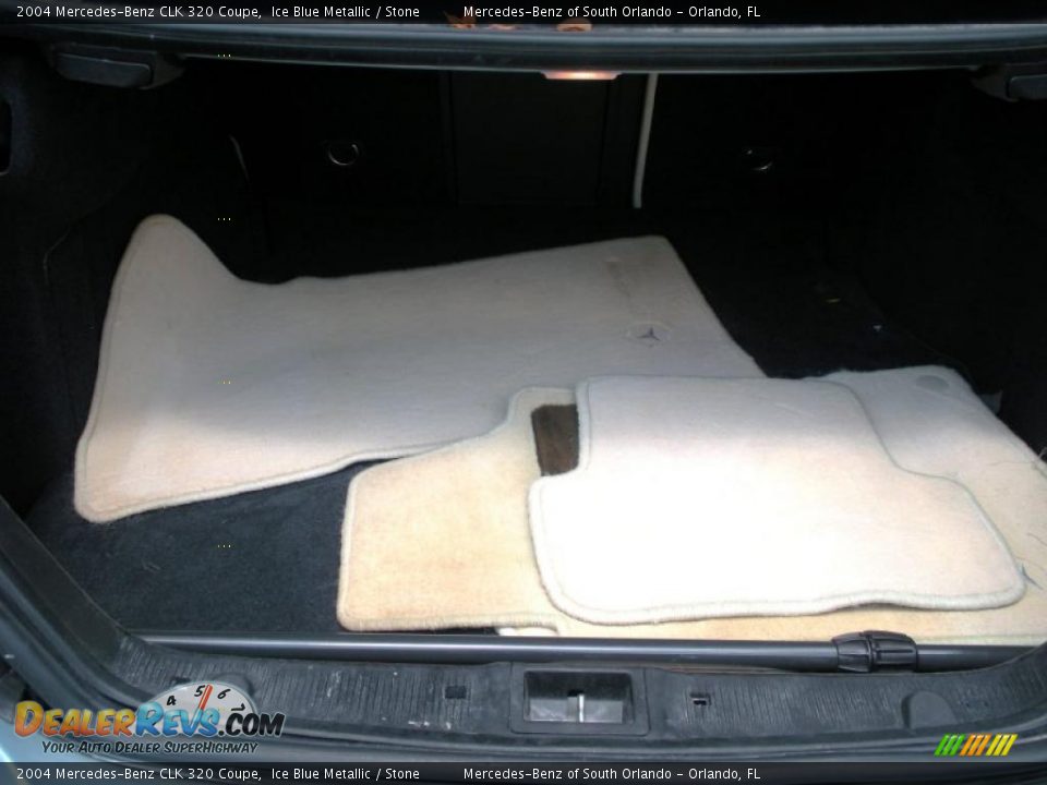 2004 Mercedes-Benz CLK 320 Coupe Ice Blue Metallic / Stone Photo #23