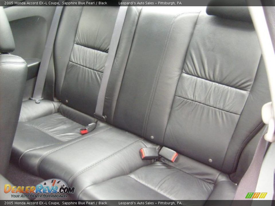 2005 Honda Accord EX-L Coupe Sapphire Blue Pearl / Black Photo #14