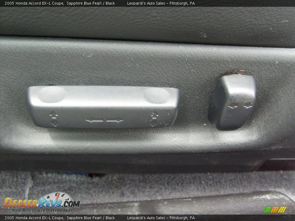 2005 Honda Accord EX-L Coupe Sapphire Blue Pearl / Black Photo #21