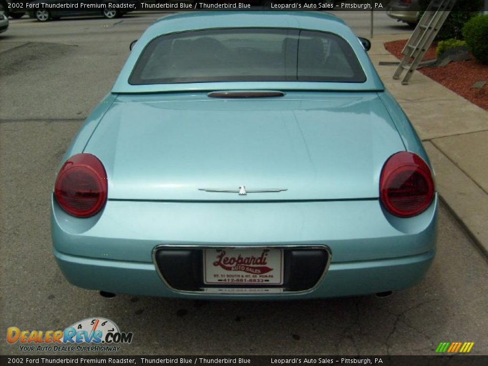 2002 Ford Thunderbird Premium Roadster Thunderbird Blue / Thunderbird Blue Photo #4
