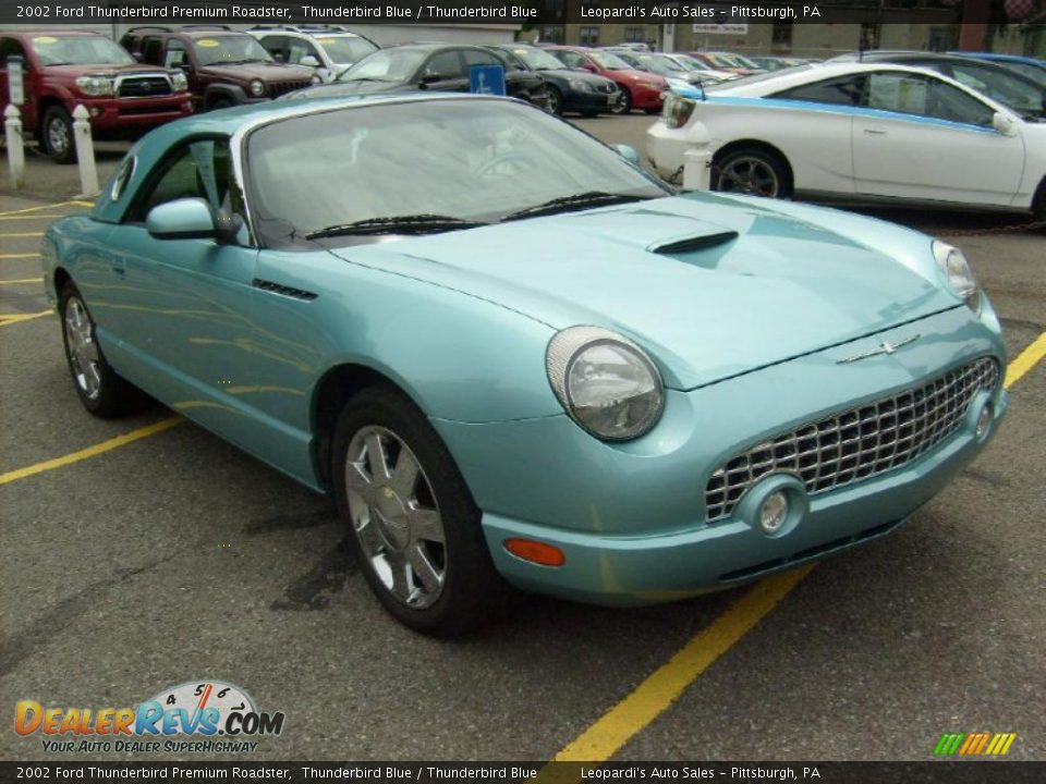 2002 Ford Thunderbird Premium Roadster Thunderbird Blue / Thunderbird Blue Photo #7