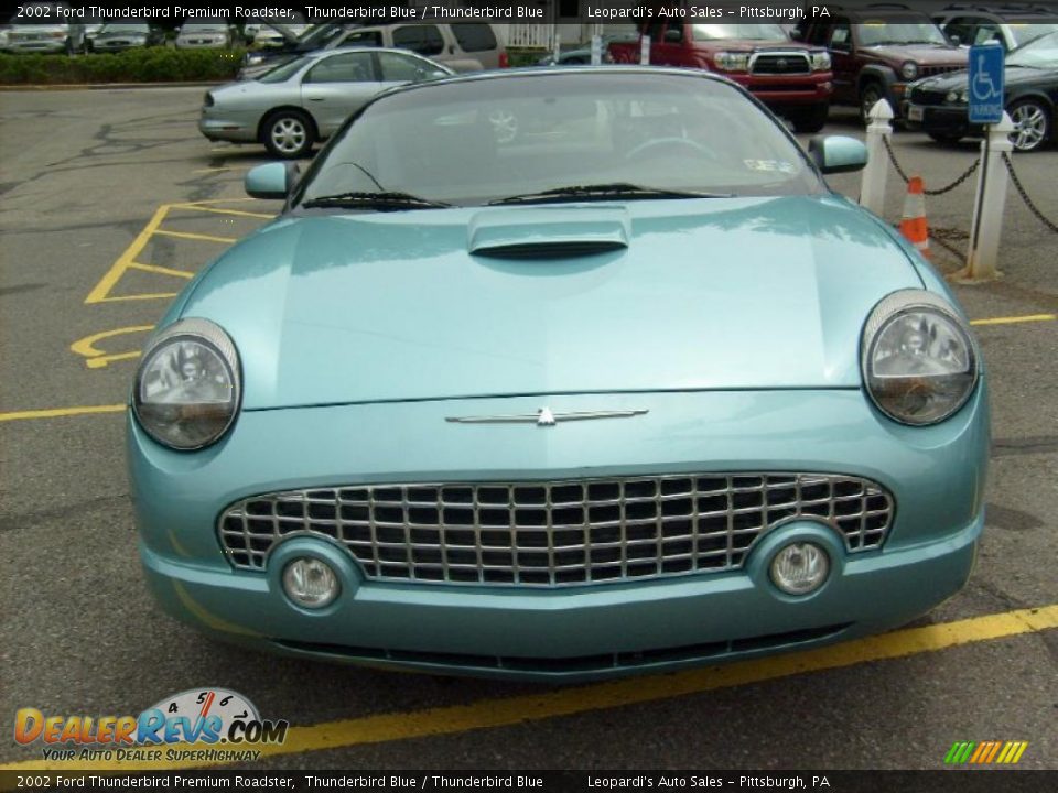 2002 Ford Thunderbird Premium Roadster Thunderbird Blue / Thunderbird Blue Photo #8