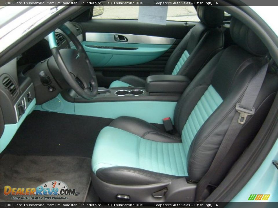 2002 Ford Thunderbird Premium Roadster Thunderbird Blue / Thunderbird Blue Photo #10
