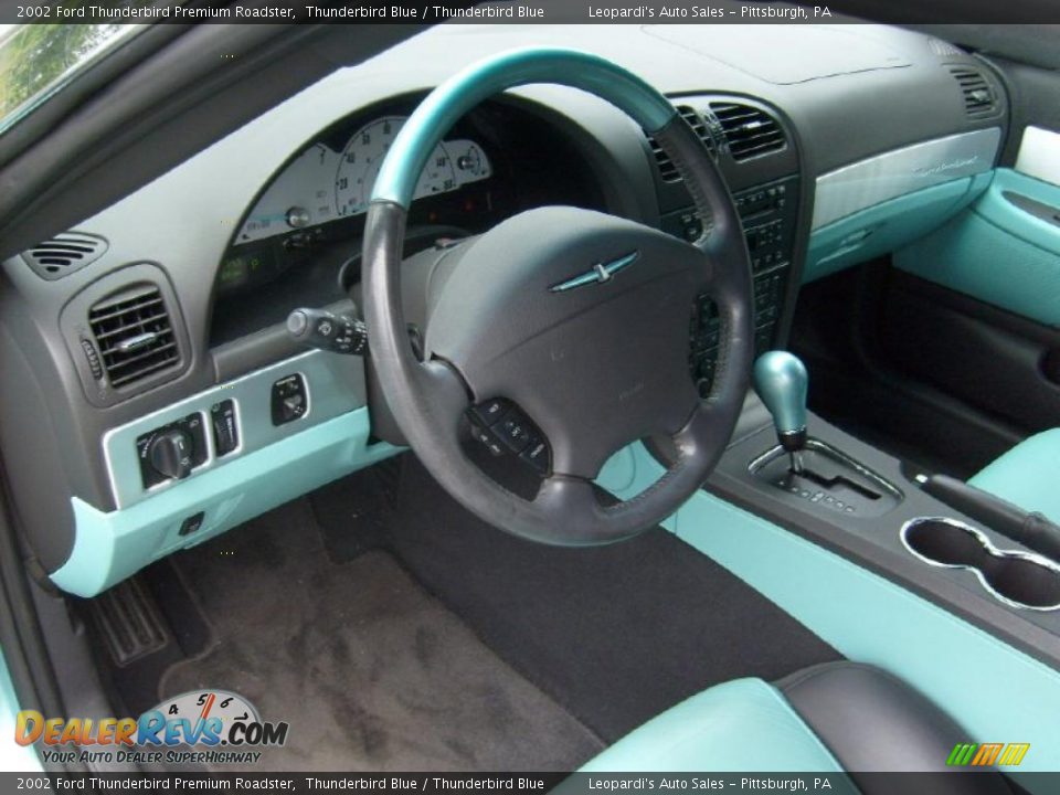 2002 Ford Thunderbird Premium Roadster Thunderbird Blue / Thunderbird Blue Photo #11
