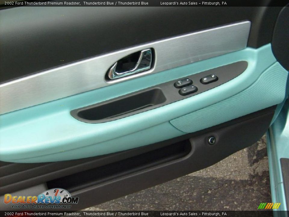 2002 Ford Thunderbird Premium Roadster Thunderbird Blue / Thunderbird Blue Photo #12