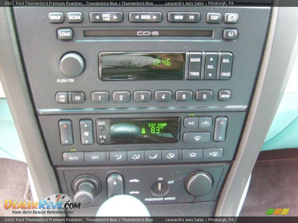 2002 Ford Thunderbird Premium Roadster Thunderbird Blue / Thunderbird Blue Photo #25