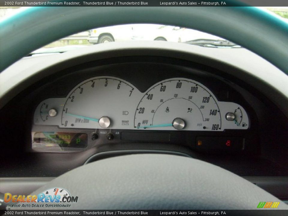 2002 Ford Thunderbird Premium Roadster Thunderbird Blue / Thunderbird Blue Photo #26