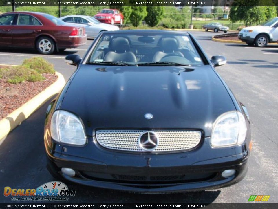 2004 Mercedes-Benz SLK 230 Kompressor Roadster Black / Charcoal Photo #2