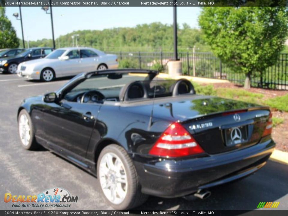 2004 Mercedes-Benz SLK 230 Kompressor Roadster Black / Charcoal Photo #8