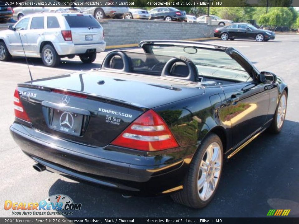 2004 Mercedes-Benz SLK 230 Kompressor Roadster Black / Charcoal Photo #10