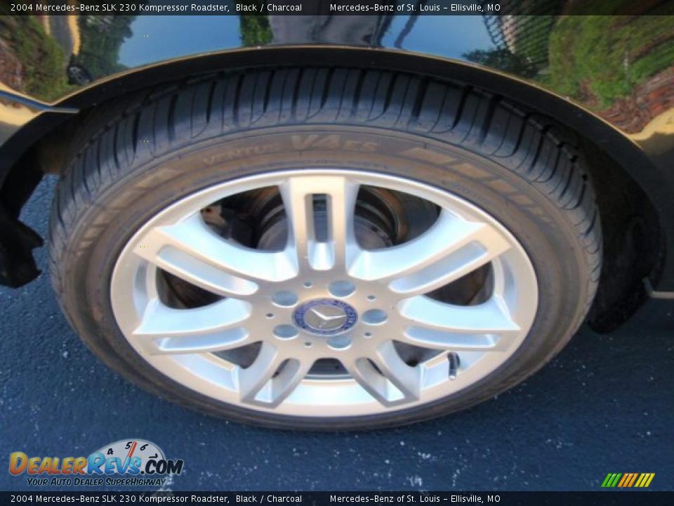 2004 Mercedes-Benz SLK 230 Kompressor Roadster Black / Charcoal Photo #11