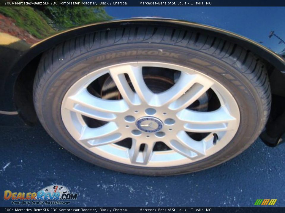 2004 Mercedes-Benz SLK 230 Kompressor Roadster Black / Charcoal Photo #12