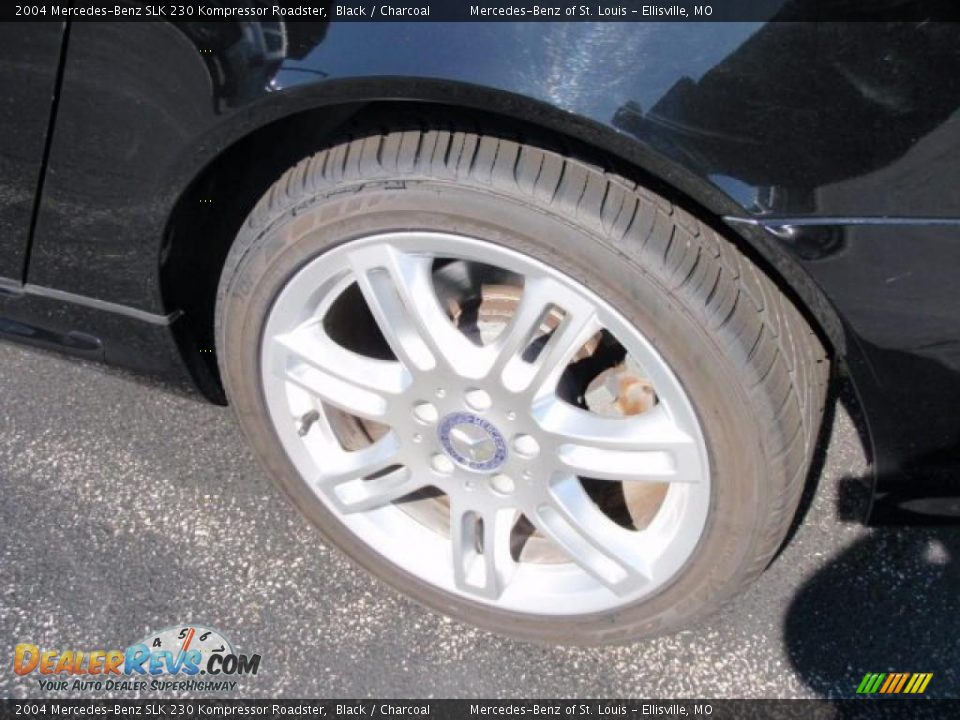 2004 Mercedes-Benz SLK 230 Kompressor Roadster Black / Charcoal Photo #14