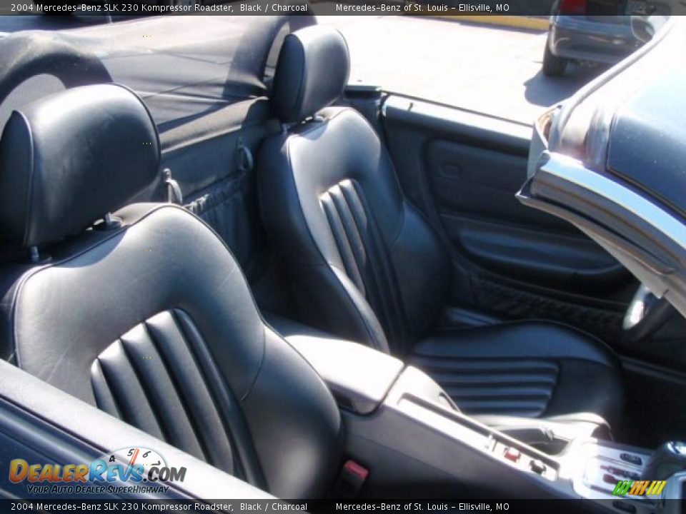 2004 Mercedes-Benz SLK 230 Kompressor Roadster Black / Charcoal Photo #18