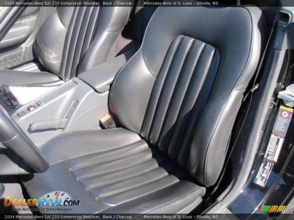2004 Mercedes-Benz SLK 230 Kompressor Roadster Black / Charcoal Photo #23