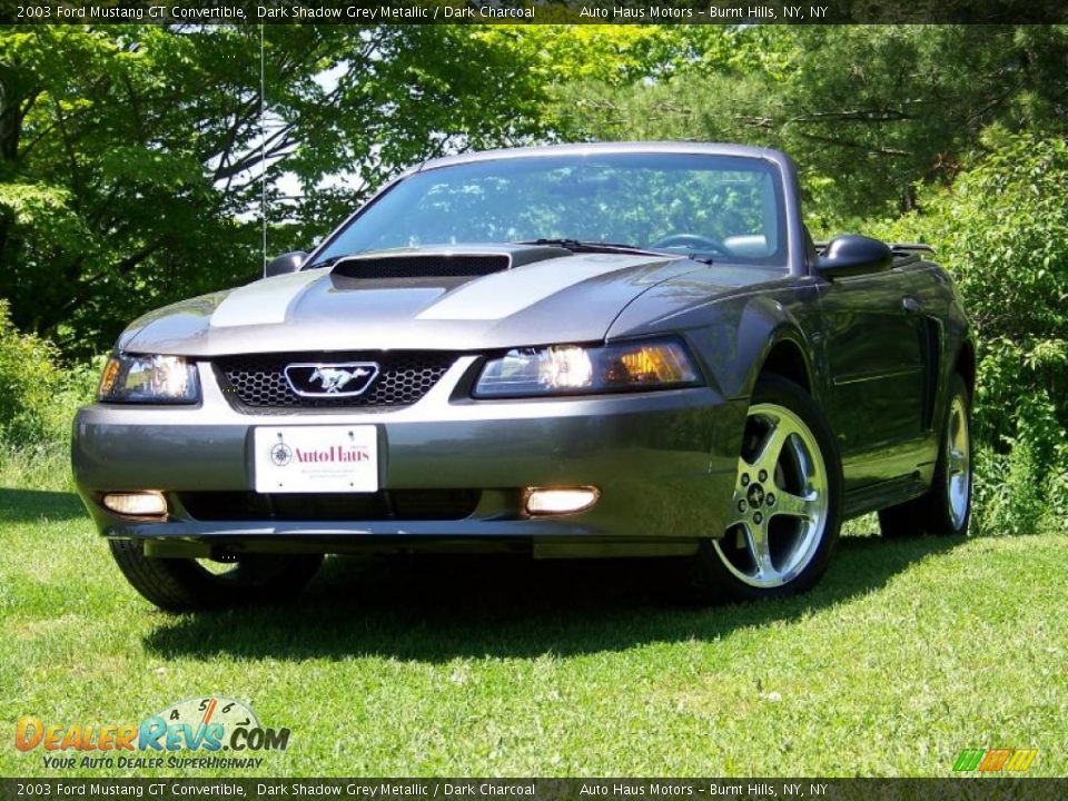 2003 Ford Mustang GT Convertible Dark Shadow Grey Metallic / Dark Charcoal Photo #1