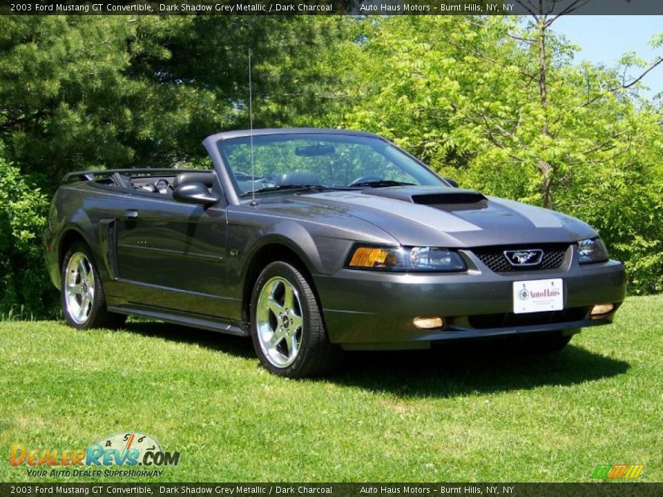 2003 Ford Mustang GT Convertible Dark Shadow Grey Metallic / Dark Charcoal Photo #3