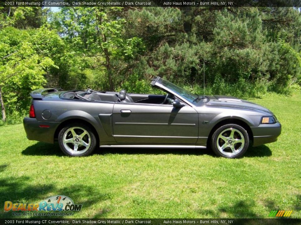2003 Ford Mustang GT Convertible Dark Shadow Grey Metallic / Dark Charcoal Photo #4