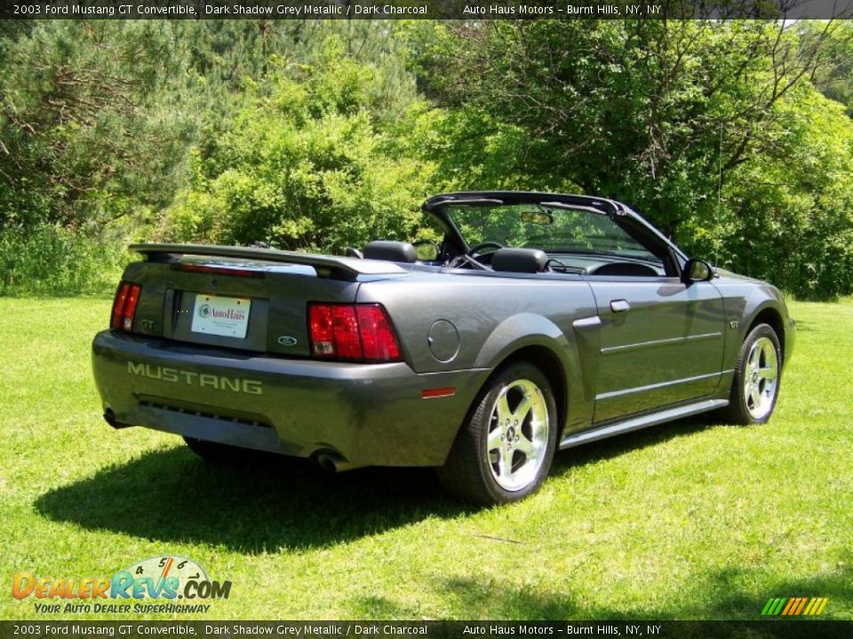 2003 Ford Mustang GT Convertible Dark Shadow Grey Metallic / Dark Charcoal Photo #5
