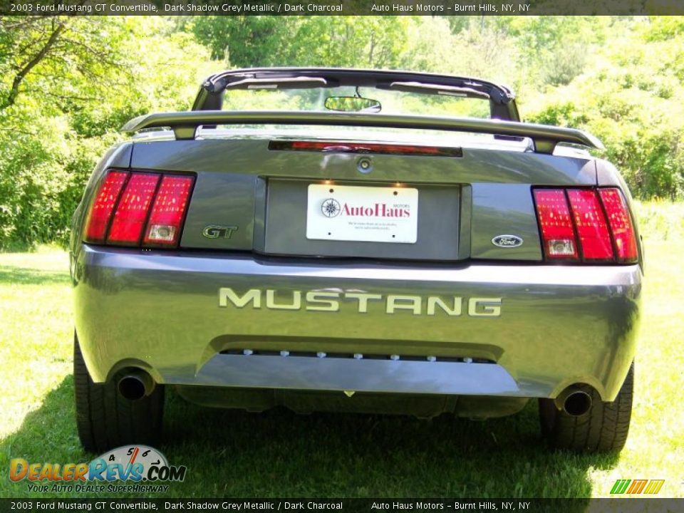 2003 Ford Mustang GT Convertible Dark Shadow Grey Metallic / Dark Charcoal Photo #6