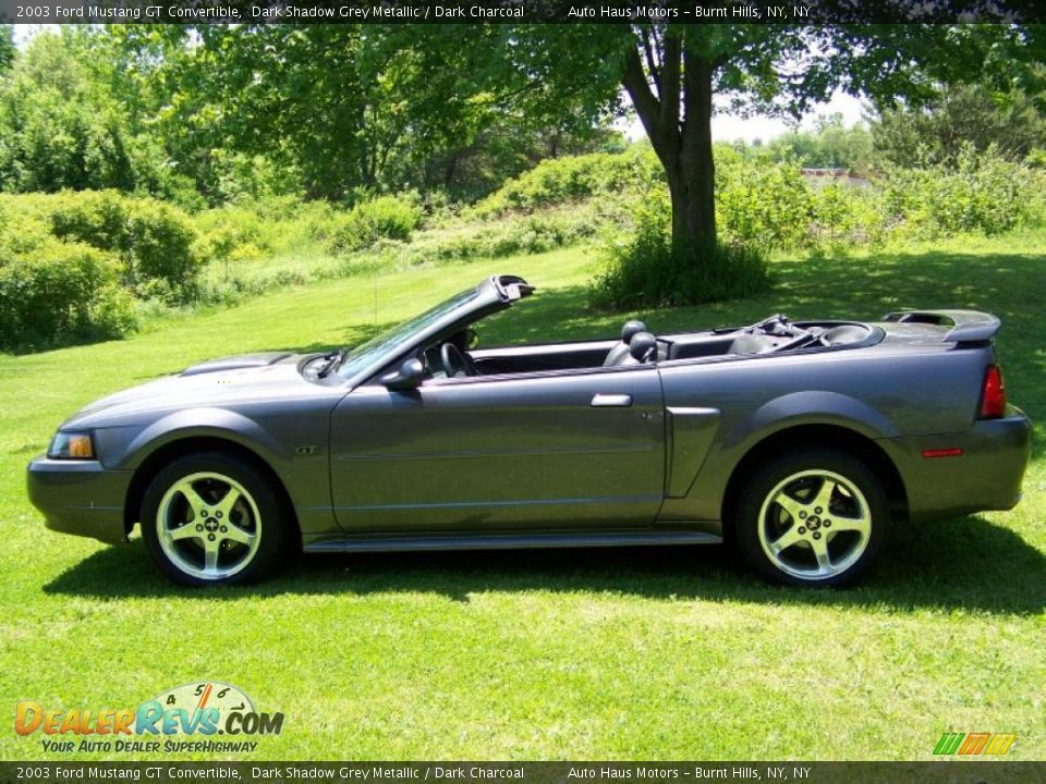 2003 Ford Mustang GT Convertible Dark Shadow Grey Metallic / Dark Charcoal Photo #8