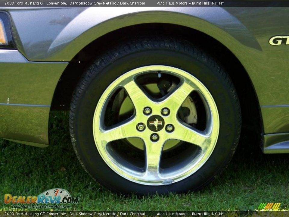 2003 Ford Mustang GT Convertible Dark Shadow Grey Metallic / Dark Charcoal Photo #9