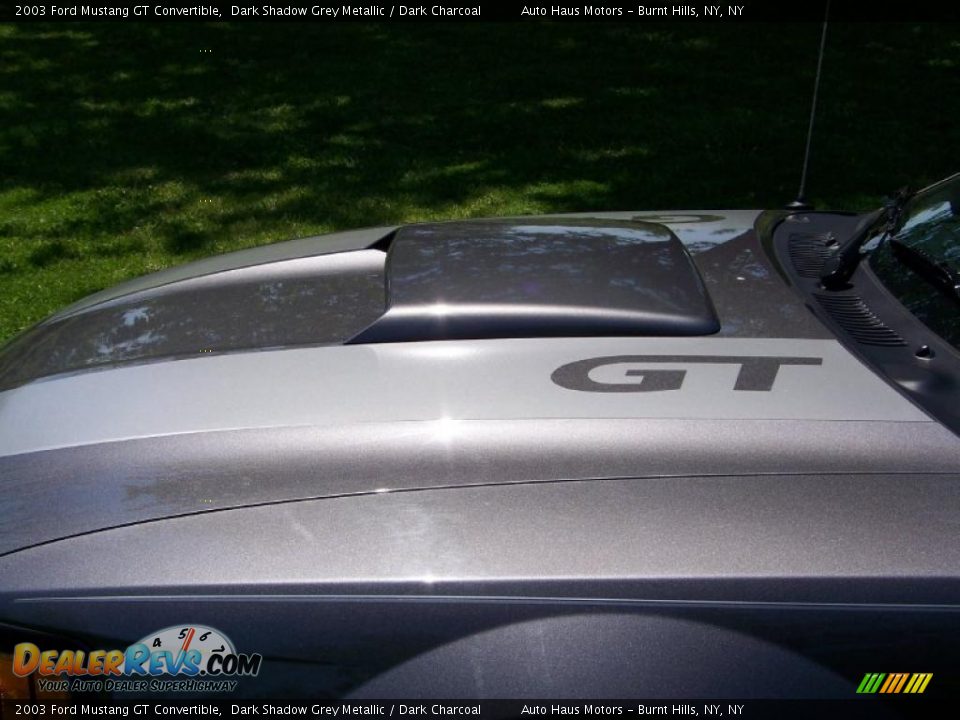 2003 Ford Mustang GT Convertible Dark Shadow Grey Metallic / Dark Charcoal Photo #10