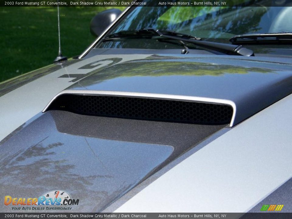 2003 Ford Mustang GT Convertible Dark Shadow Grey Metallic / Dark Charcoal Photo #11