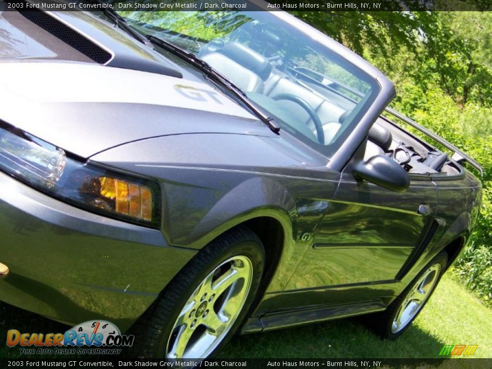 2003 Ford Mustang GT Convertible Dark Shadow Grey Metallic / Dark Charcoal Photo #12