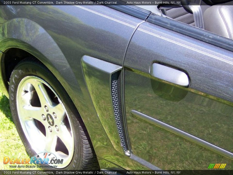 2003 Ford Mustang GT Convertible Dark Shadow Grey Metallic / Dark Charcoal Photo #14