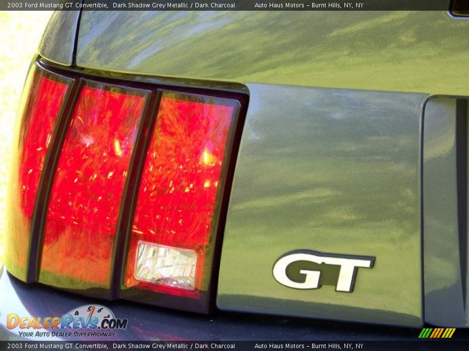 2003 Ford Mustang GT Convertible Dark Shadow Grey Metallic / Dark Charcoal Photo #16