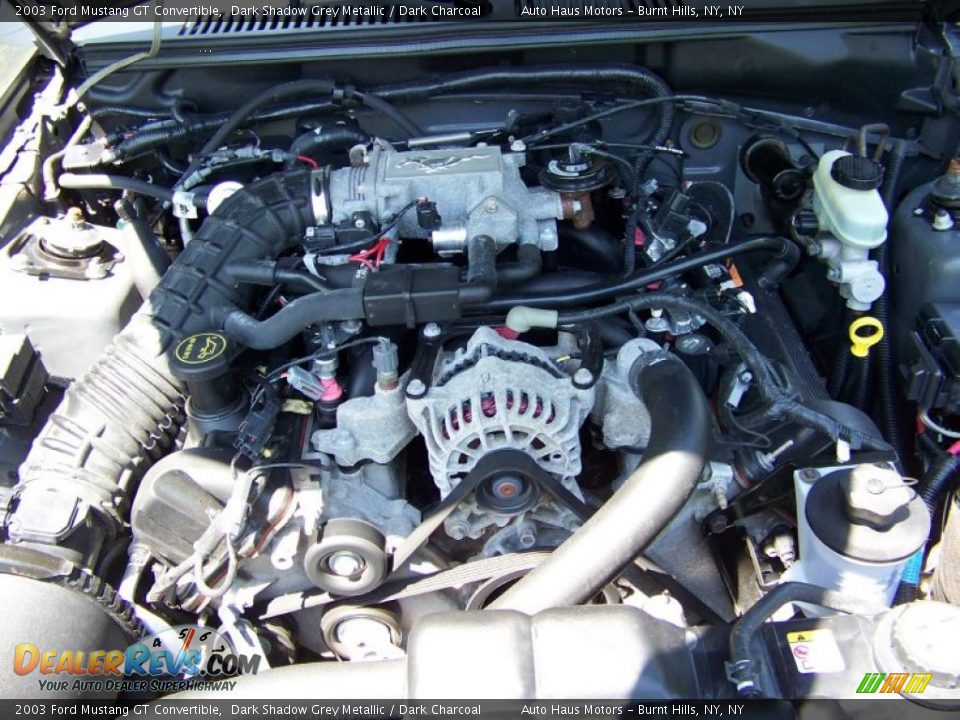 2003 Ford Mustang GT Convertible Dark Shadow Grey Metallic / Dark Charcoal Photo #19