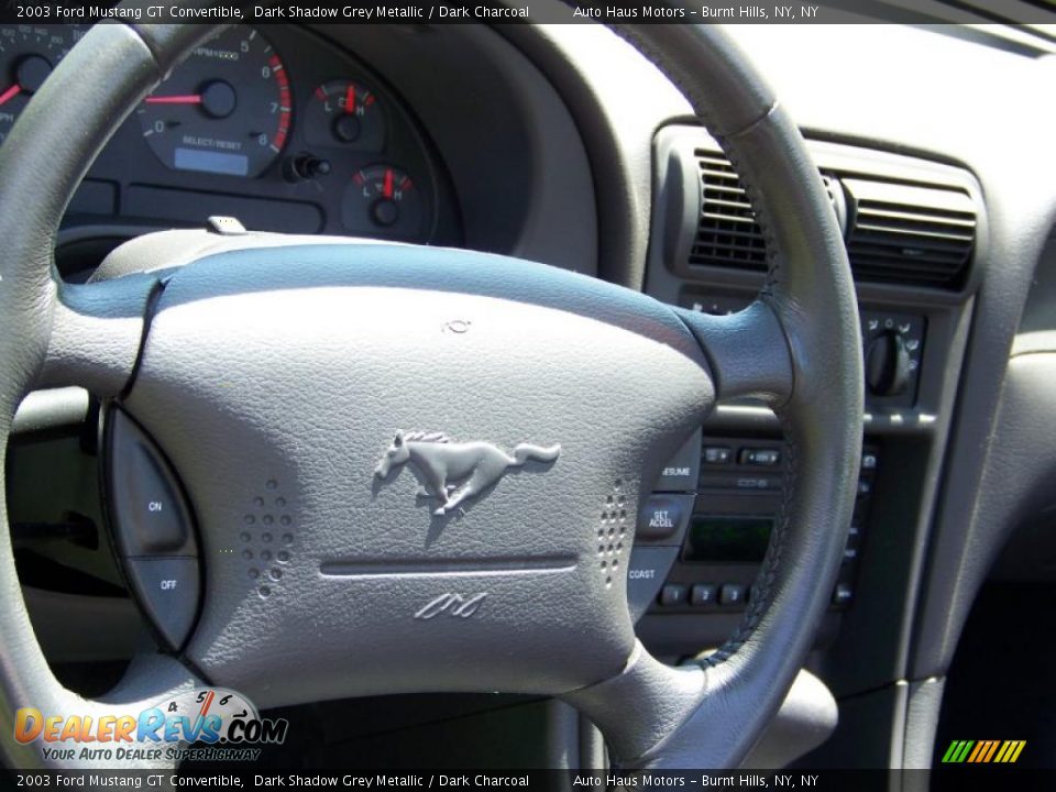 2003 Ford Mustang GT Convertible Dark Shadow Grey Metallic / Dark Charcoal Photo #23