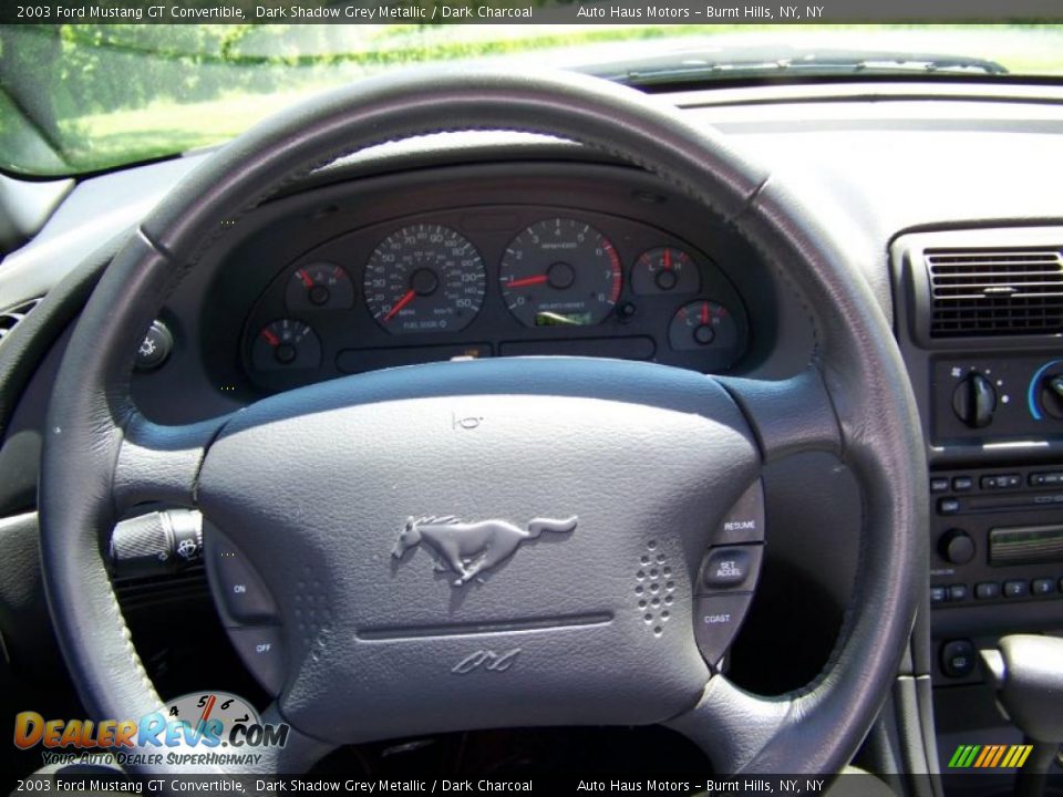 2003 Ford Mustang GT Convertible Dark Shadow Grey Metallic / Dark Charcoal Photo #25