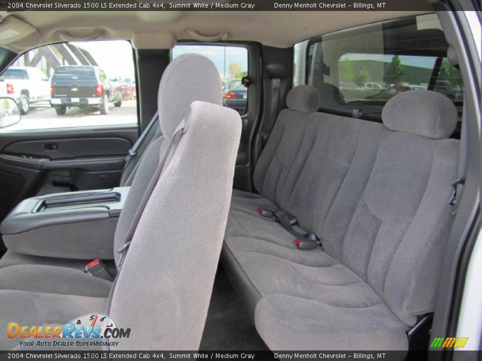 2004 Chevrolet Silverado 1500 LS Extended Cab 4x4 Summit White / Medium Gray Photo #5