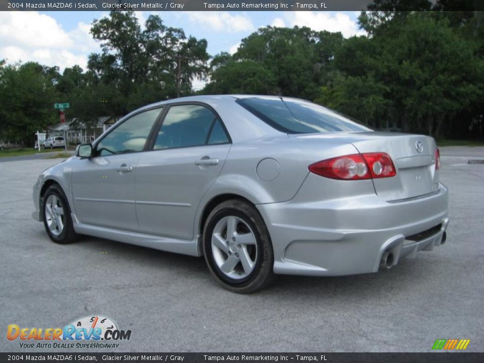 2004 Mazda MAZDA6 i Sedan Glacier Silver Metallic / Gray Photo #12