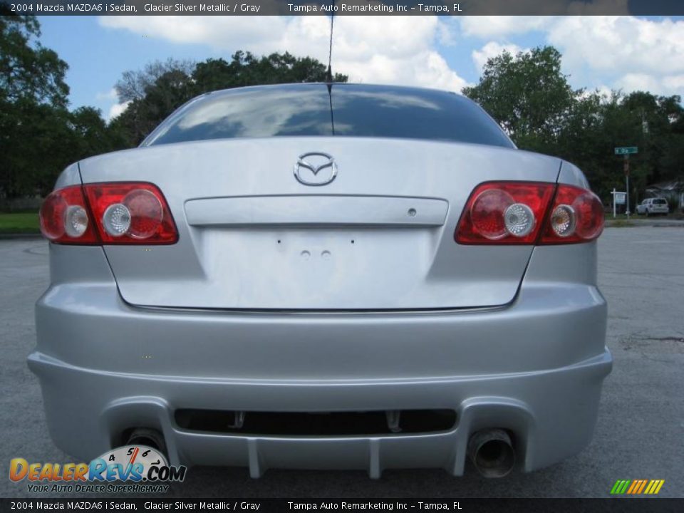 2004 Mazda MAZDA6 i Sedan Glacier Silver Metallic / Gray Photo #14