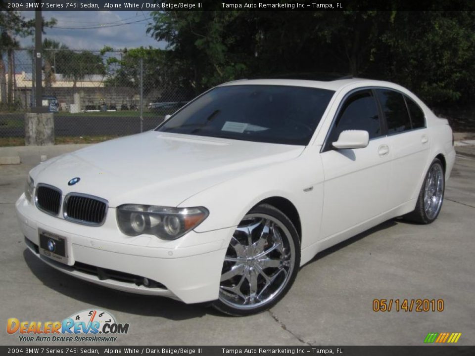 2004 Bmw 745i white #5