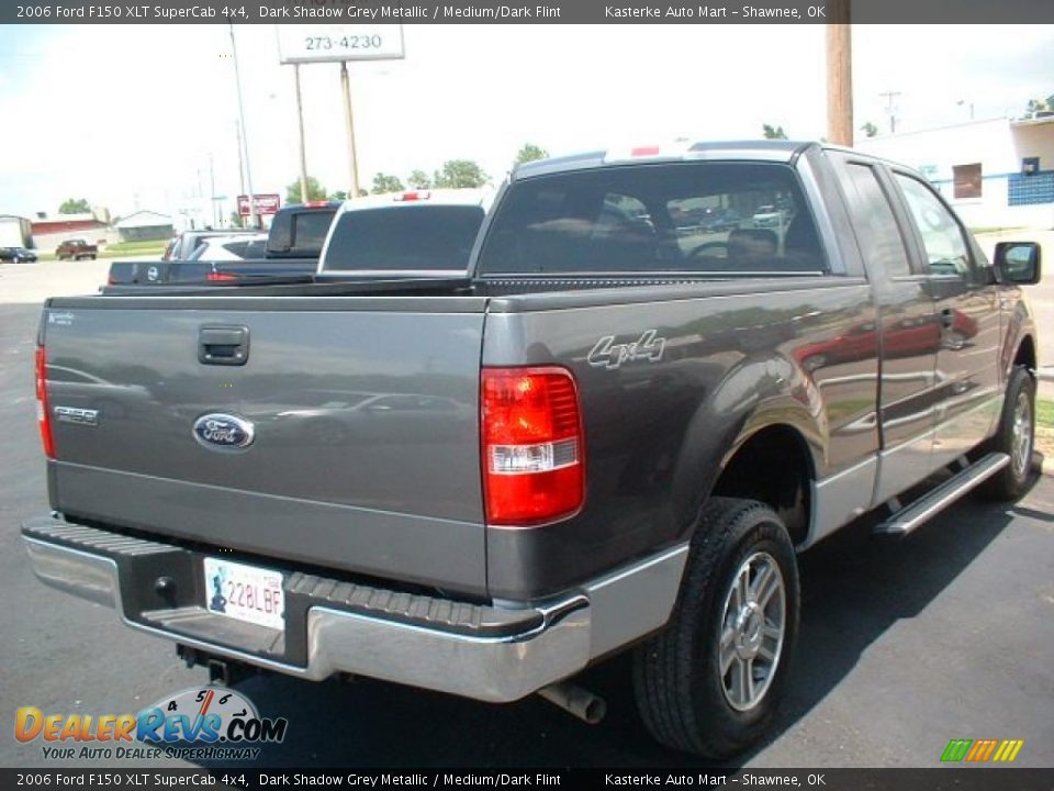 2006 Ford F150 XLT SuperCab 4x4 Dark Shadow Grey Metallic / Medium/Dark Flint Photo #4