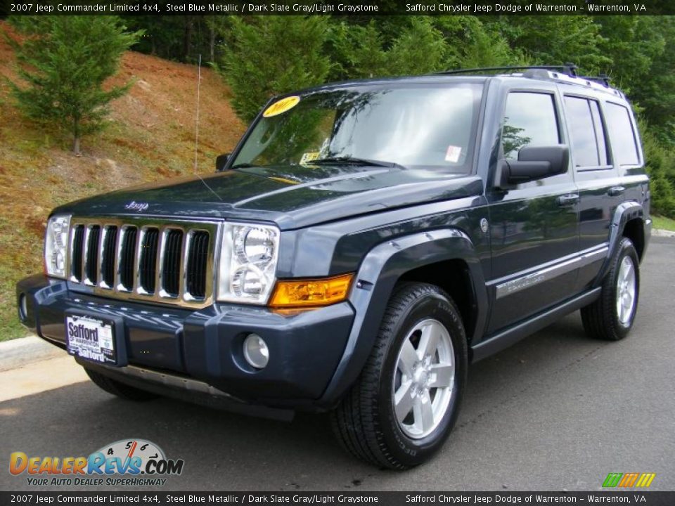 2007 Jeep Commander Limited 4x4 Steel Blue Metallic / Dark Slate Gray/Light Graystone Photo #1
