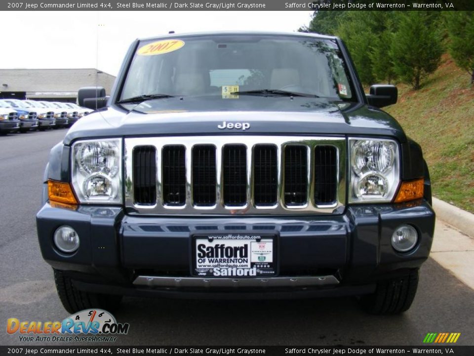 2007 Jeep Commander Limited 4x4 Steel Blue Metallic / Dark Slate Gray/Light Graystone Photo #2