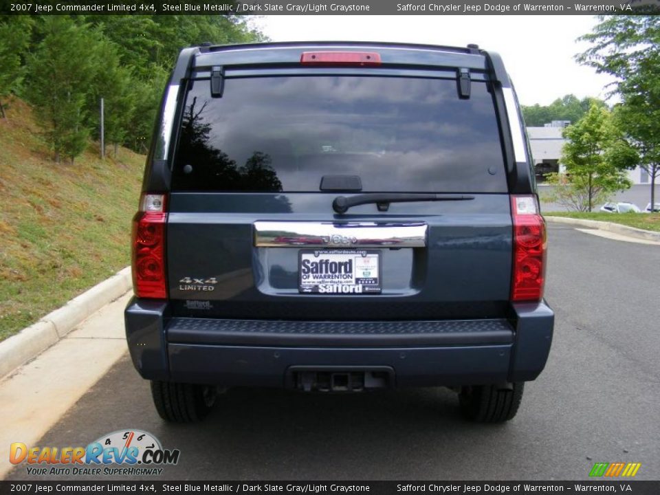 2007 Jeep Commander Limited 4x4 Steel Blue Metallic / Dark Slate Gray/Light Graystone Photo #6