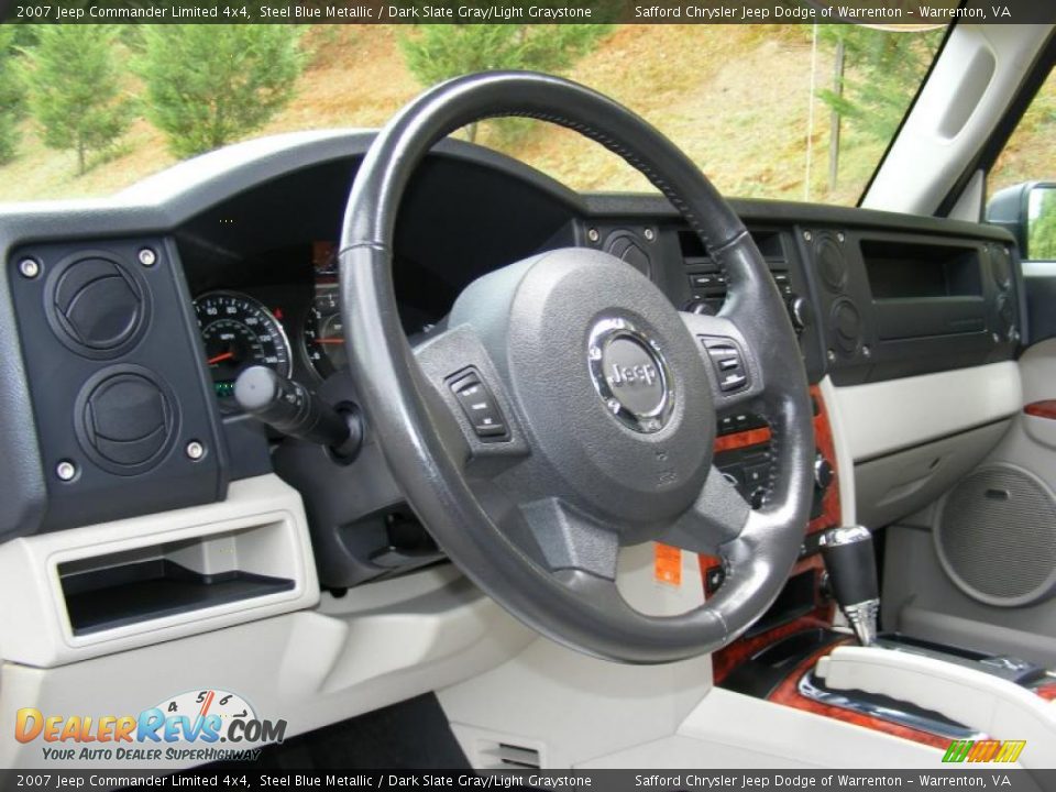 2007 Jeep Commander Limited 4x4 Steel Blue Metallic / Dark Slate Gray/Light Graystone Photo #12