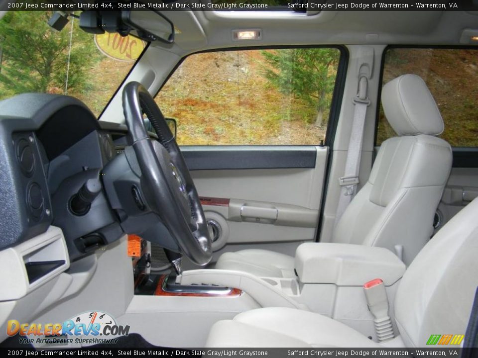 2007 Jeep Commander Limited 4x4 Steel Blue Metallic / Dark Slate Gray/Light Graystone Photo #13