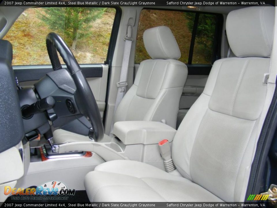 2007 Jeep Commander Limited 4x4 Steel Blue Metallic / Dark Slate Gray/Light Graystone Photo #14