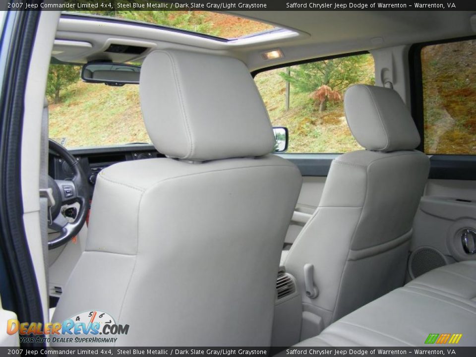 2007 Jeep Commander Limited 4x4 Steel Blue Metallic / Dark Slate Gray/Light Graystone Photo #15