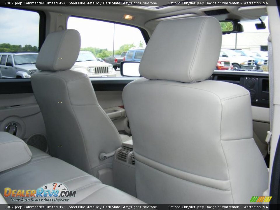 2007 Jeep Commander Limited 4x4 Steel Blue Metallic / Dark Slate Gray/Light Graystone Photo #22