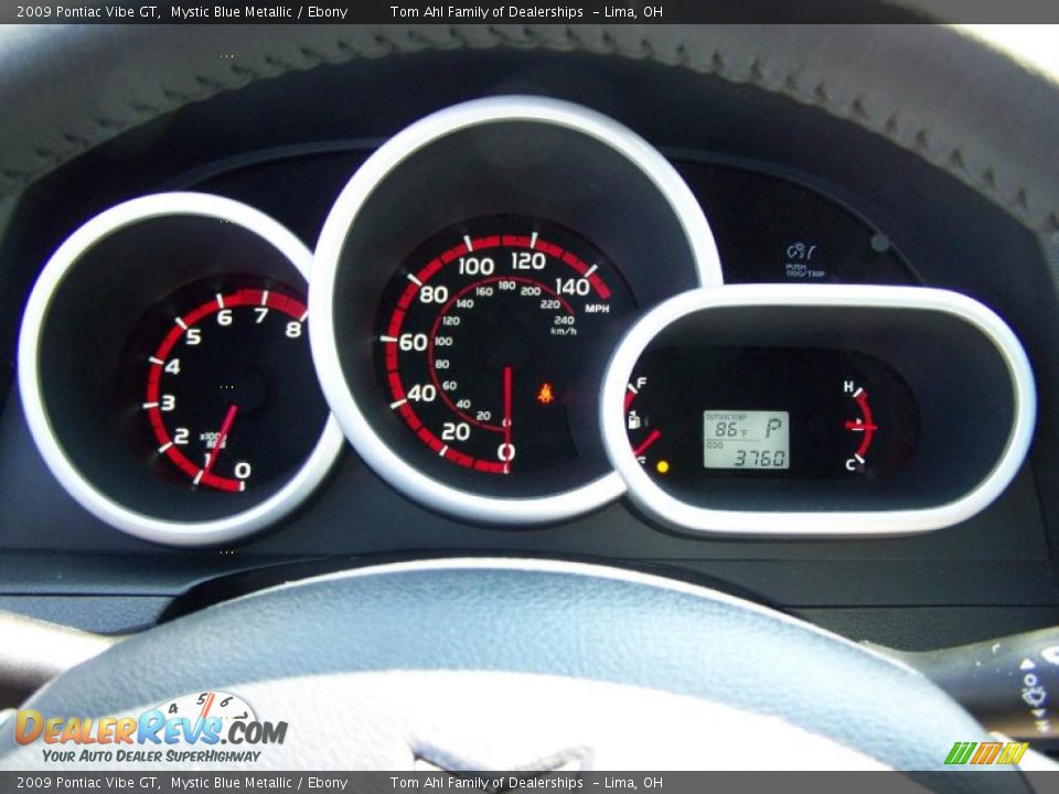 2009 Pontiac Vibe GT Mystic Blue Metallic / Ebony Photo #22