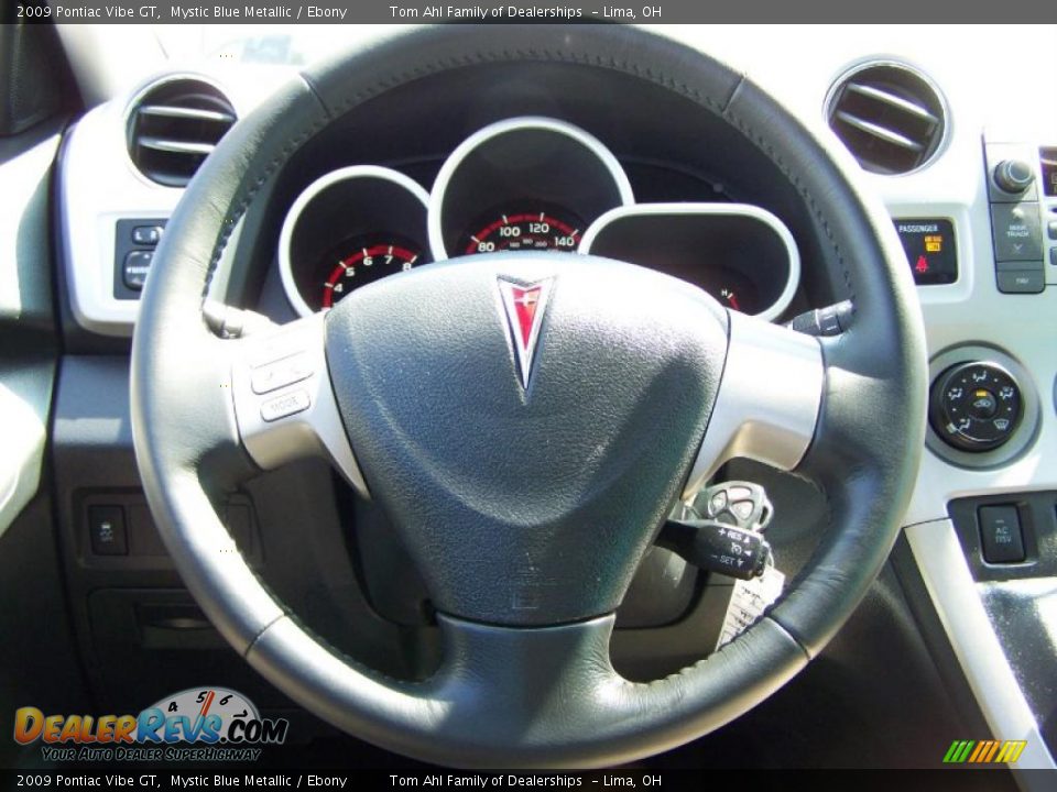 2009 Pontiac Vibe GT Mystic Blue Metallic / Ebony Photo #23