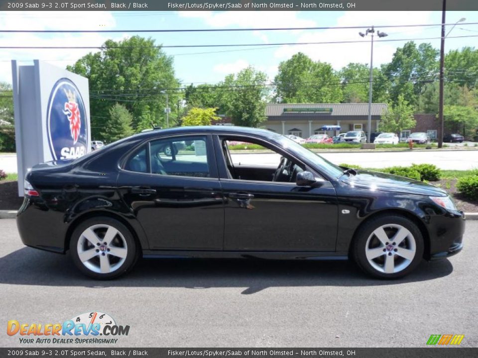 2009 Saab 9-3 2.0T Sport Sedan Black / Black Photo #5